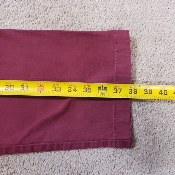 Vineyard Vines Pants Men 32x30 (32x28) Burgundy Red Classic Chino Club Preppy - Picture 9 of 9